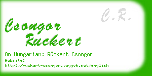 csongor ruckert business card